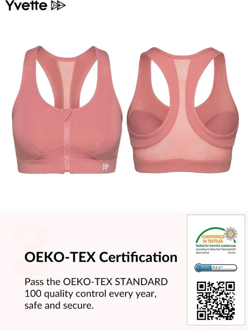 High Impact Zip Front Sports Bra for Large Bust | Comfortable & Supportive Fit